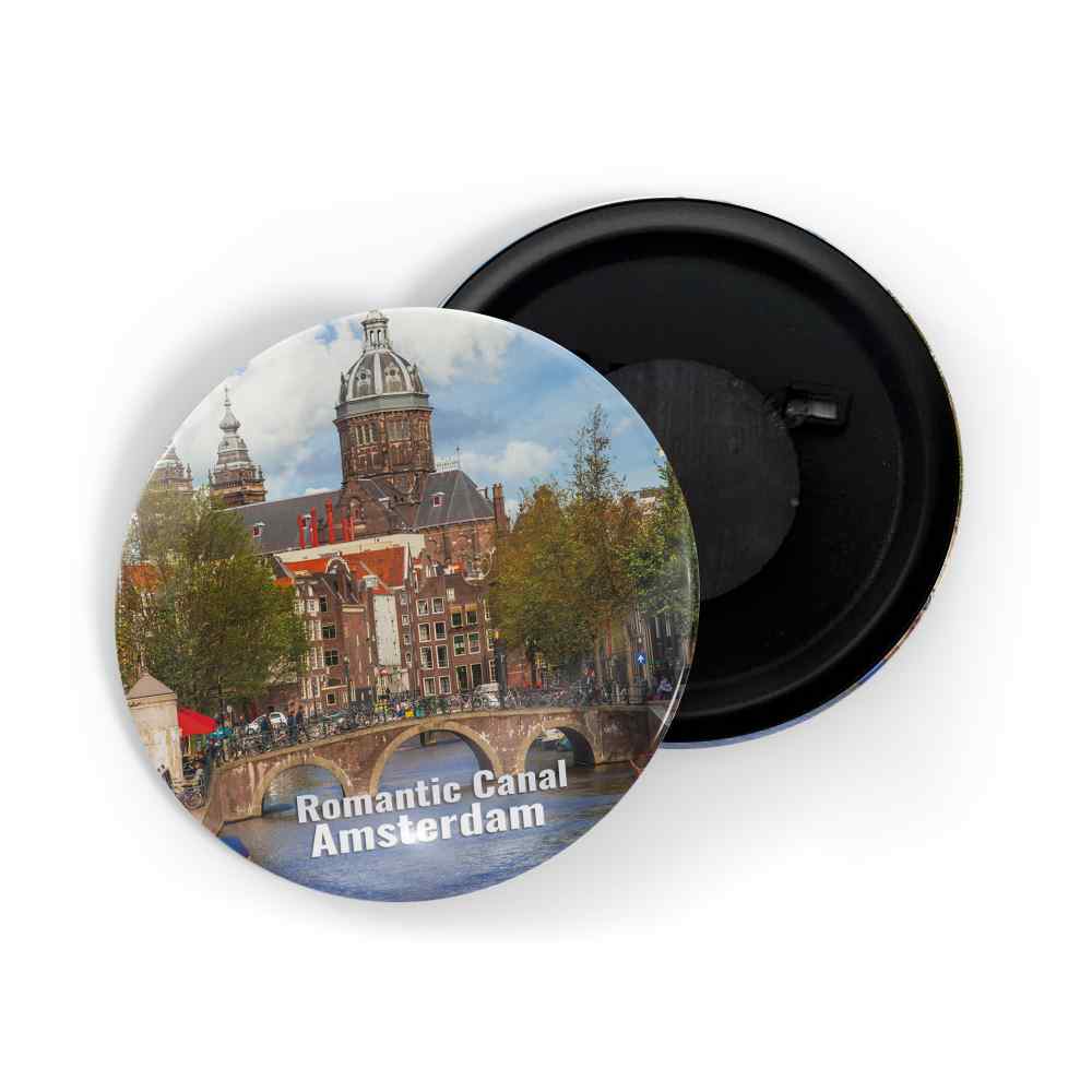 dhcrafts Fridge Magnet Multicolor Famous Tourist Place Romantic Canal Amsterdam Glossy Finish Design Pack of 1